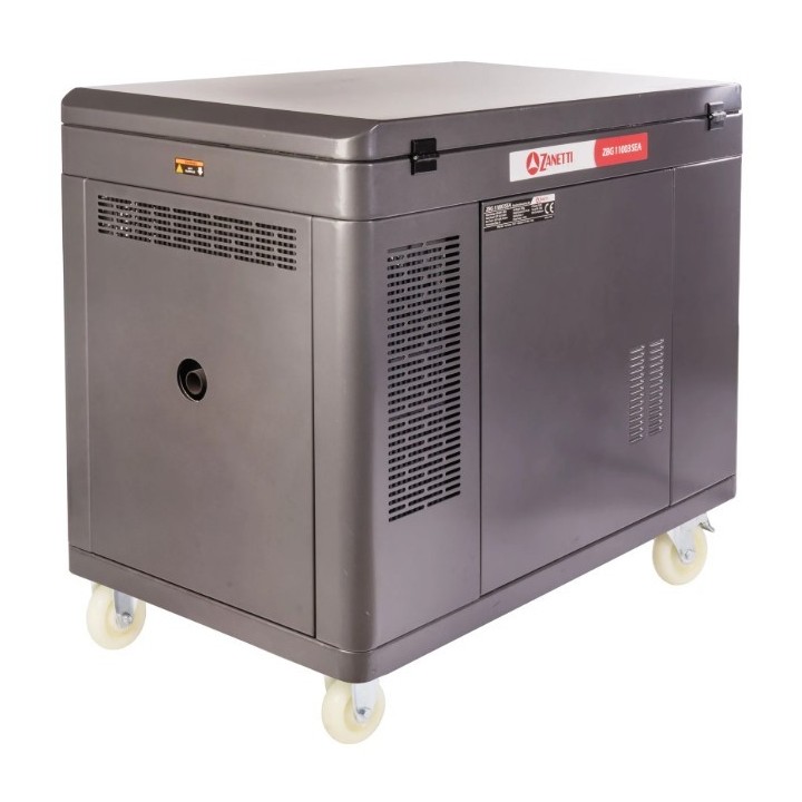 Generatore benzina silenziato ZANETTI ZBG11003SEA 679cc monofase trifase 230V 400V | Newgardenmac.com