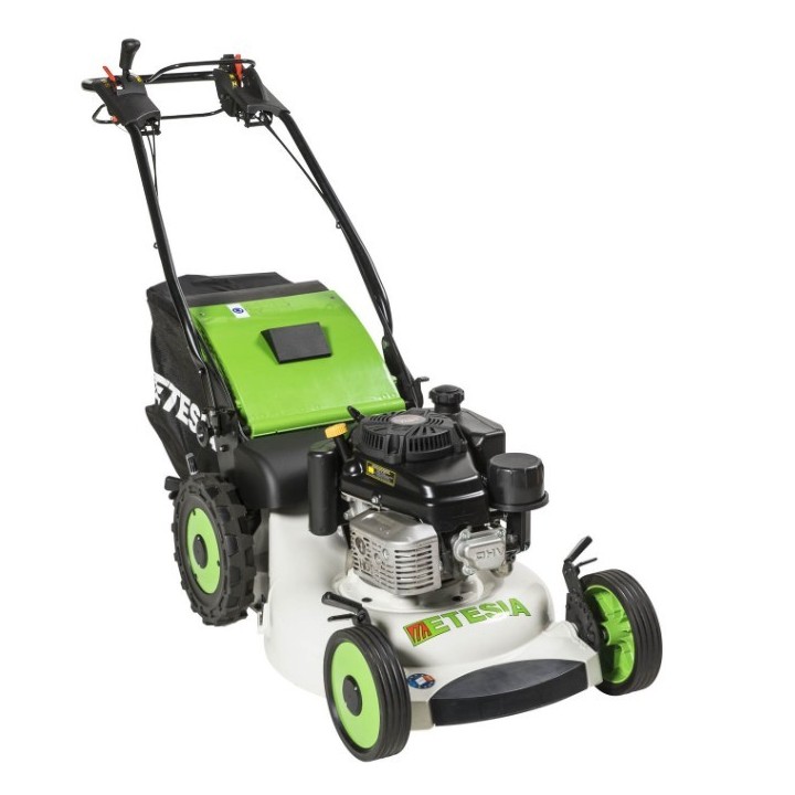 Tagliaerba professionale trazionato ETESIA PRO53-FJ180V motore KAWASAKI 182cc larghezza taglio 53 cm | Newgardenmac.com