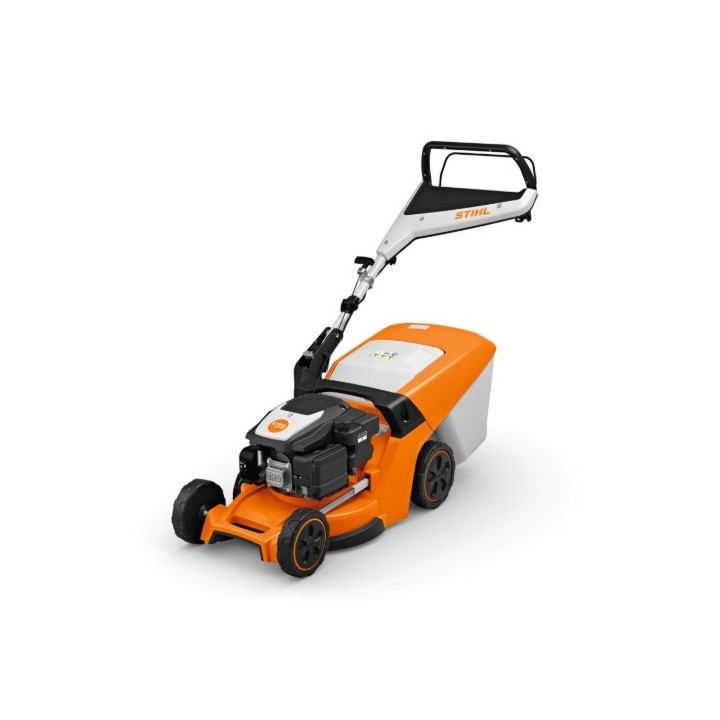 STIHL RM 443 139 cc tondeuse à essence 41 cm de coupe 41 cm de ramassage 55 L tondeuse poussée | Newgardenmac.com