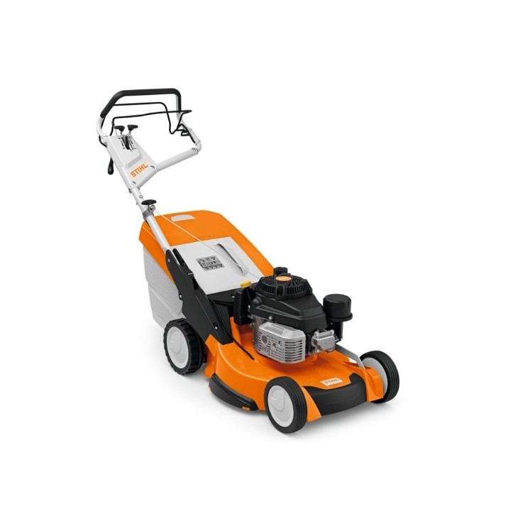 Tondeuse à gazon à essence STIHL RM655YS 179cc 53 cm avec bac de ramassage automoteur de 70 lt | Newgardenmac.com