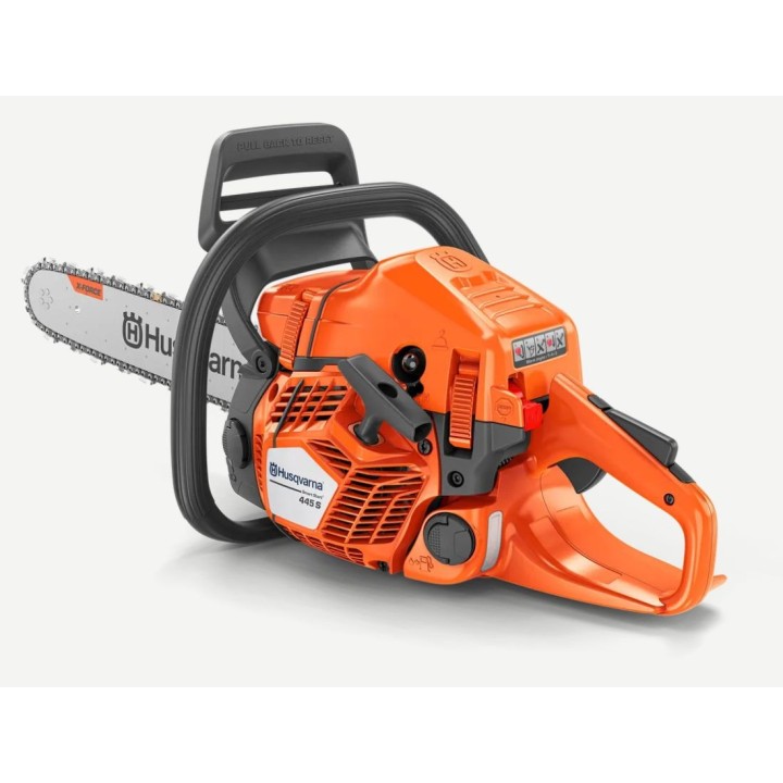Motosega a scoppio HUSQVARNA 445S 50,2 cc 2,2kW lunghezza barra 38cm | Newgardenmac.com