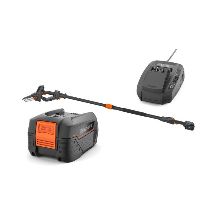 Élagueuse sur perche sans fil HUSQVARNA ASPIRE PE5-P4A 18 V, longueur 221 cm | Newgardenmac.com