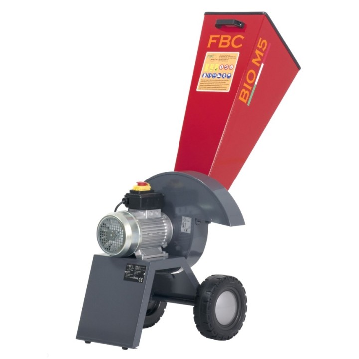 Cippatore biotrituratore FBC BIO.M5.30 con motore elettrico monofase 3 HP | Newgardenmac.com