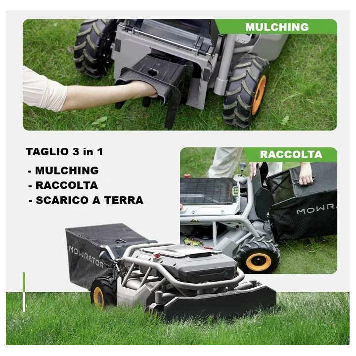 Robot tagliaerba radiocomandato MOWRATOR S1 ADVANCED diametro taglio 53 cm | Newgardenmac.com