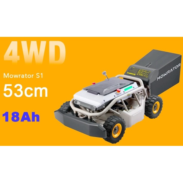 Robot tagliaerba radiocomandato MOWRATOR S1 4WD PRO diametro taglio 53 cm | Newgardenmac.com