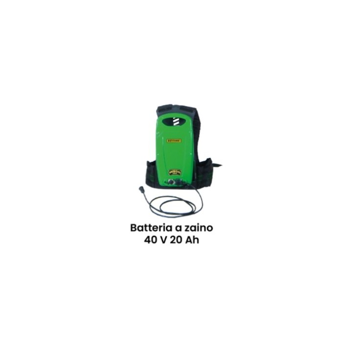 Batería de mochila ACTIVE de 40 V y 20 Ah con cargador incluido y correa. | Newgardenmac.com