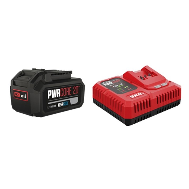 SKIL 3111 AA 20V 4.0Ah battery kit + 6.0A fast charger | Newgardenmac.com
