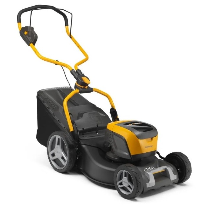 Tondeuse à gazon STIGA COLLECTOR 548e KIT 48V à batterie, largeur de coupe 46 cm | Newgardenmac.com