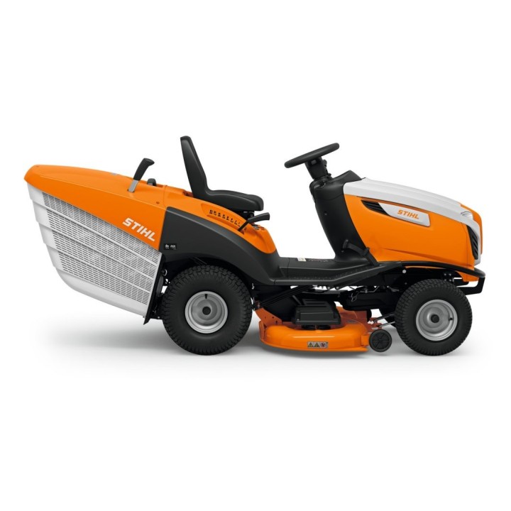 Trattorino a scoppio STIHL RT6112ZL 635cc taglio 110cm cesto 350 Lt meccanico | Newgardenmac.com