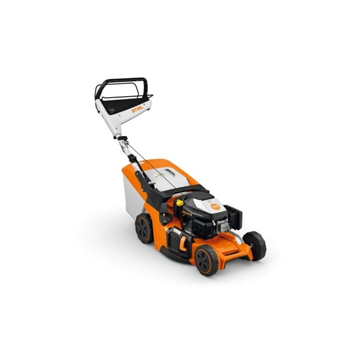 Tondeuse à gazon thermique STIHL RM 448 V, 166 cm³, largeur de coupe 46 cm, bac de ramassage 52 L | Newgardenmac.com