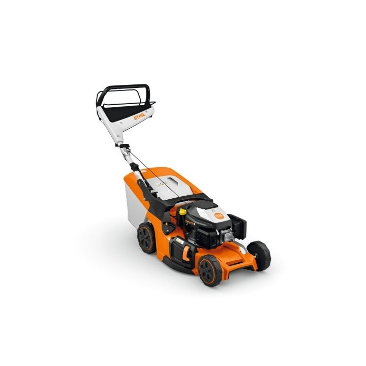 Cortacésped de gasolina STIHL RM 448 T, 166 cc, ancho de corte 46 cm, recolector de césped 52 L | Newgardenmac.com