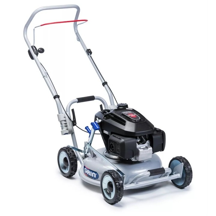 Tondeuse à gazon essence GRIN HM46 HD avec moteur Honda GCV170, 166 cm³, largeur de coupe 46 cm | Newgardenmac.com