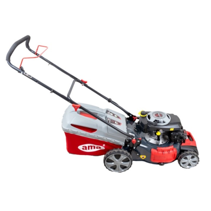 Tondeuse à gazon thermique AMA NRS 465T 146 cm³, largeur de coupe 46 cm, bac de ramassage 60 L | Newgardenmac.com