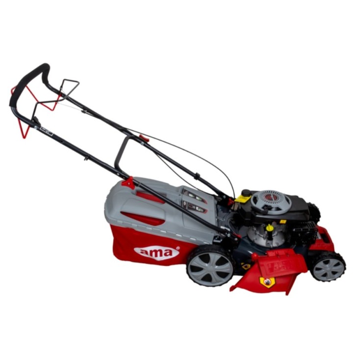 Tondeuse à gazon thermique AMA NRT 465, 146 cm³, largeur de coupe 46 cm, bac de ramassage 60 L | Newgardenmac.com