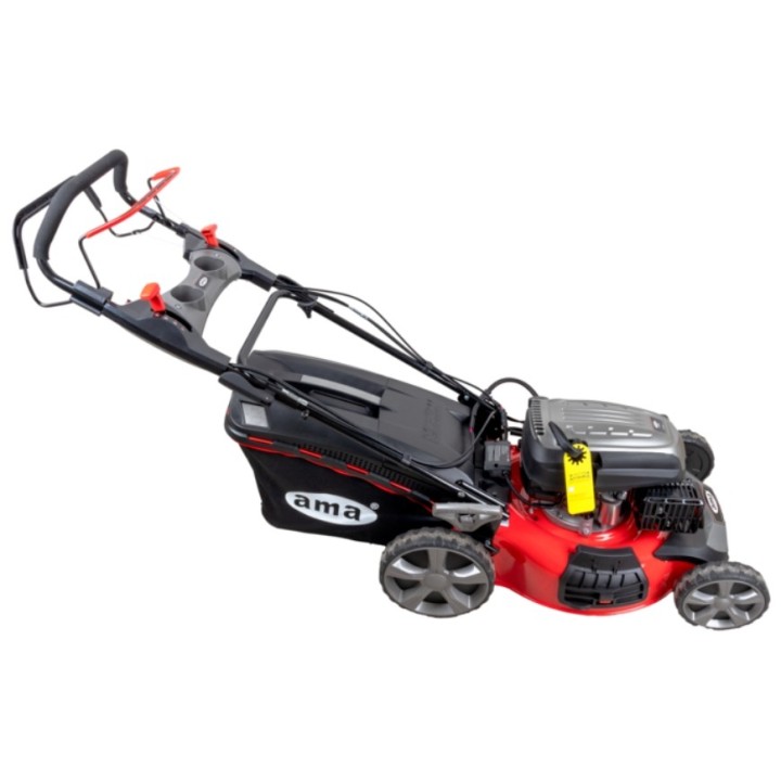 Tondeuse à gazon thermique AMA TRX 510 DL 173 cm³, largeur de coupe 51 cm, bac de ramassage 65 L | Newgardenmac.com