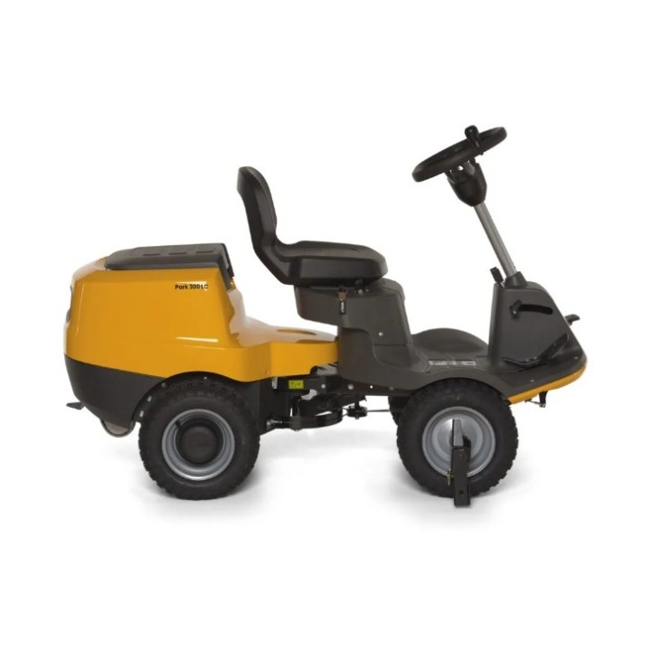 Trattorino tagliaerba a scoppio STIGA Park 300 LC 414cc piatto frontale incluso | Newgardenmac.com