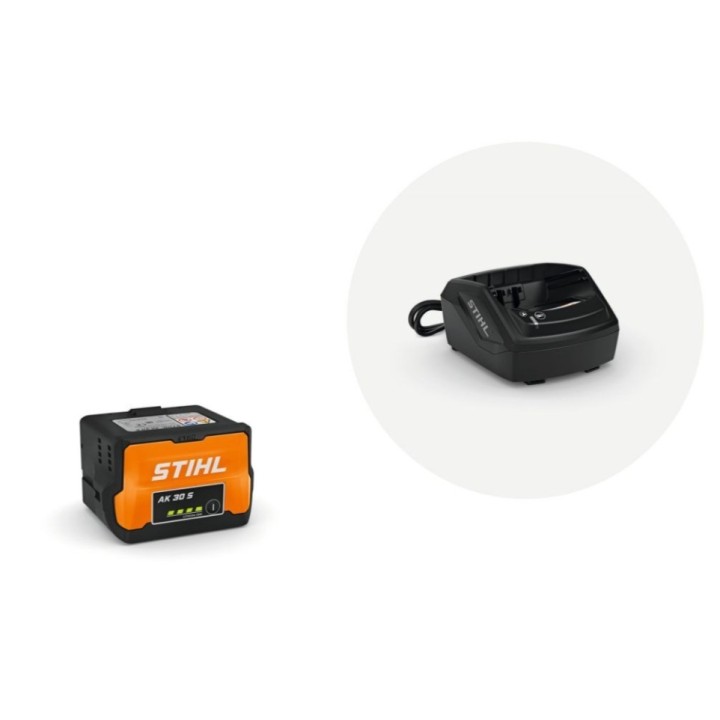 Kit de inicio original Stihl AK30S Batería y cargador AL101 | Newgardenmac.com