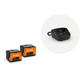 Kit de 2 baterías AK20 y cargador AL101 ORIGINAL STIHL STARTER SET AK20 PLUS | Newgardenmac.com