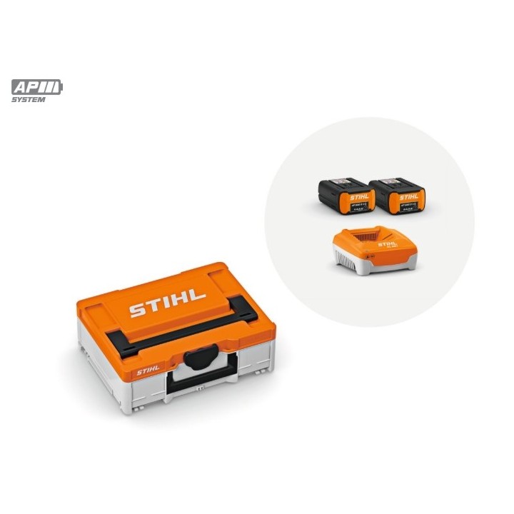 STIHL Power Box 3 bestehend aus 2 AP500S-Akkus und 1 AL501-Schnellladegerät | Newgardenmac.com