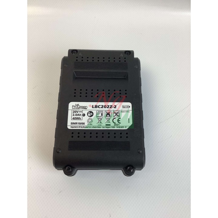 Batería de litio LBC202Z-2 20V 2.0AH modelos PG4037LI PG2040LI 057255 | Newgardenmac.com