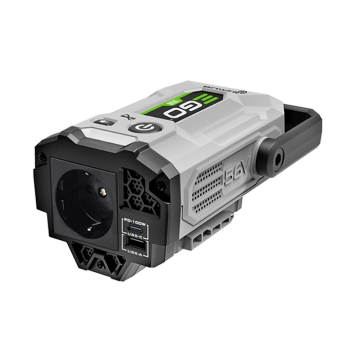 Inverter-Stromerzeuger EGO PAD1800E Leistung 180W mit USB-Buchse | Newgardenmac.com