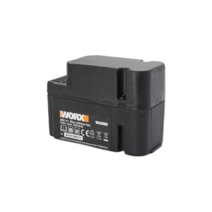 WA3565 - Batteria al litio 28 V da 2.9 Ah Worx | Newgardenmac.com