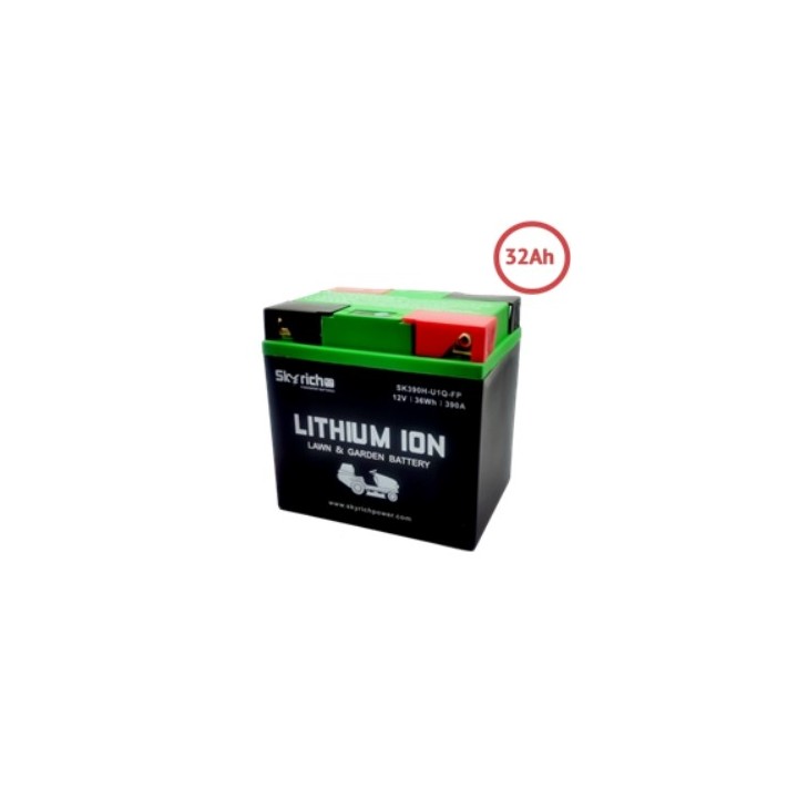 Batteria al litio SKYRICH trattorino tagliaerba capacita' 32Ah tensione 12V | Newgardenmac.com