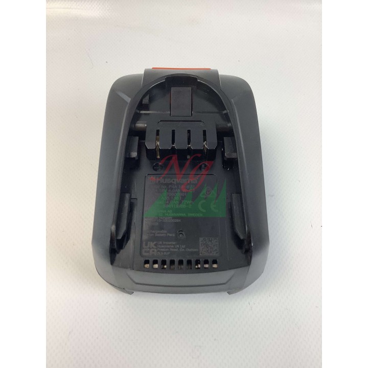 Li-Ion battery HUSQVARNA ASPIRE P4A 18-B72 voltage 18V capacity 4Ah | Newgardenmac.com