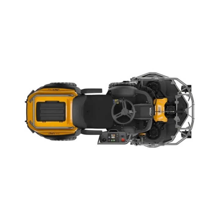 STIGA EPARK PRO battery-powered front-mounted lawnmower with a cutting width of 110 cm. | Newgardenmac.com