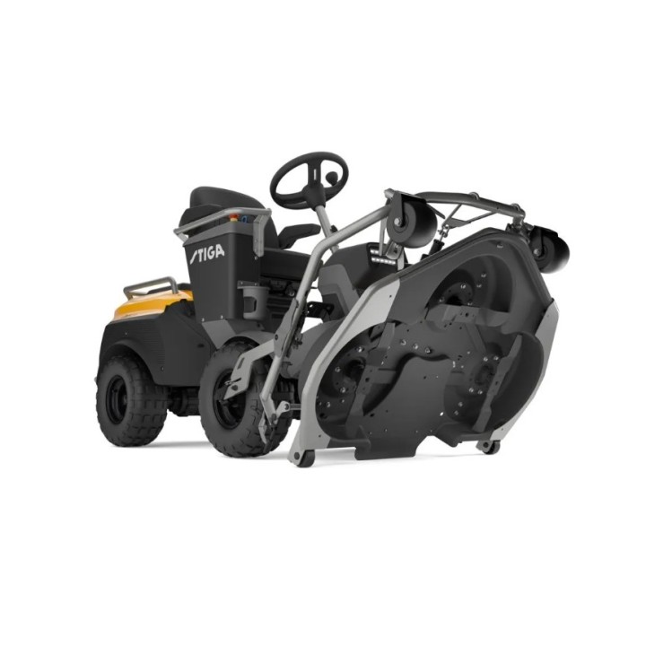 STIGA EPARK PRO battery-powered front-mounted lawnmower with a cutting width of 110 cm. | Newgardenmac.com