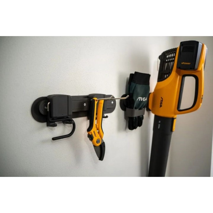 STIGA universal space-saving garden tool storage system | Newgardenmac.com