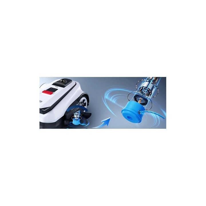 Robot tagliaerba ECOVACS GOAT O1200 LiDAR PRO 1000mq TruEdge Trimmer incluso + Kit cura | Newgardenmac.com