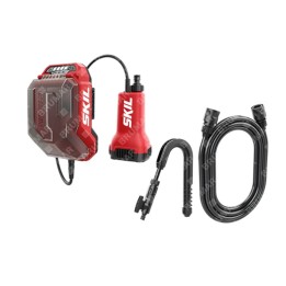Pompa sommersa a batteria SKIL 0781CA 2000 L/h tubo e supporto rubinetto inclusi | Newgardenmac.com