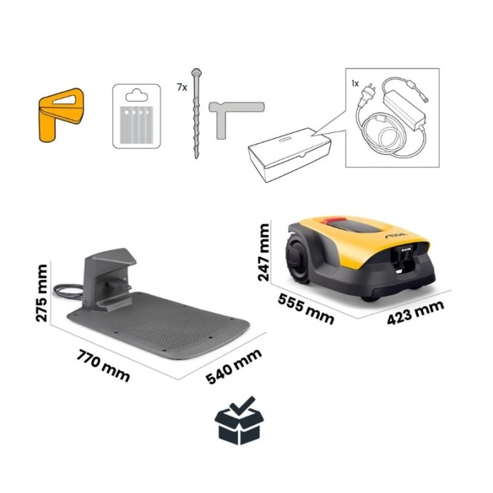 STIGA A 6V Bluetooth - 4G autonomer Mähroboter für Flächen bis zu 600 m² | Newgardenmac.com