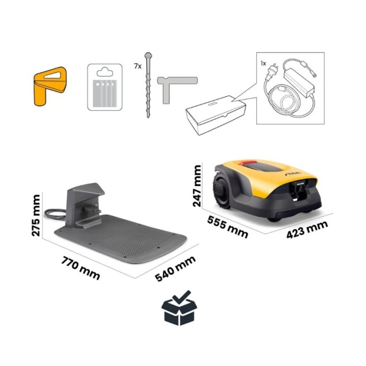 STIGA A 8V Bluetooth - 4G autonomer Mähroboter für Flächen bis zu 800 m² | Newgardenmac.com