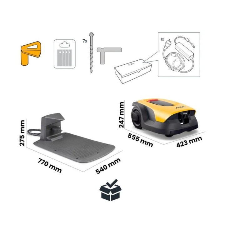 Robot tagliaerba autonomo STIGA A15v Bluetooth - 4G fino a 1500 mq | Newgardenmac.com