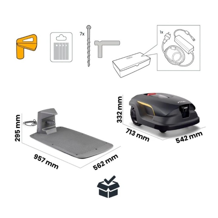 Tondeuse robot autonome STIGA A 140 V Bluetooth - 4G jusqu'à 14 000 m² | Newgardenmac.com