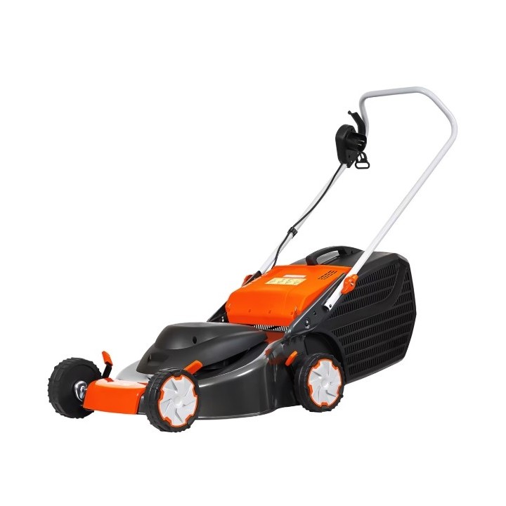 Cortacésped eléctrico de empuje OLEOMAC G48PE COMFORT de 1,6 kW, ancho de corte de 46 cm, recogedor de césped de 60 L. | Newg...
