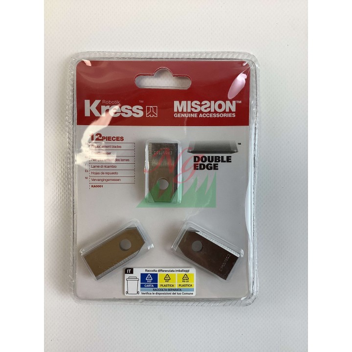 Original KRESS 11004499000 KA0001 Mähroboter-Messer- und Schraubensatz | Newgardenmac.com