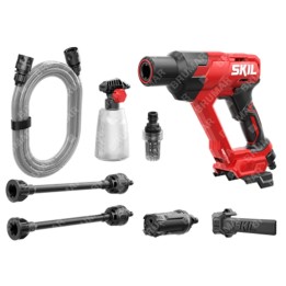 Idropulitrice a batteria SKIL 0762CA 20V 24 bar tubo - 2 lance - flacone inclusi | Newgardenmac.com
