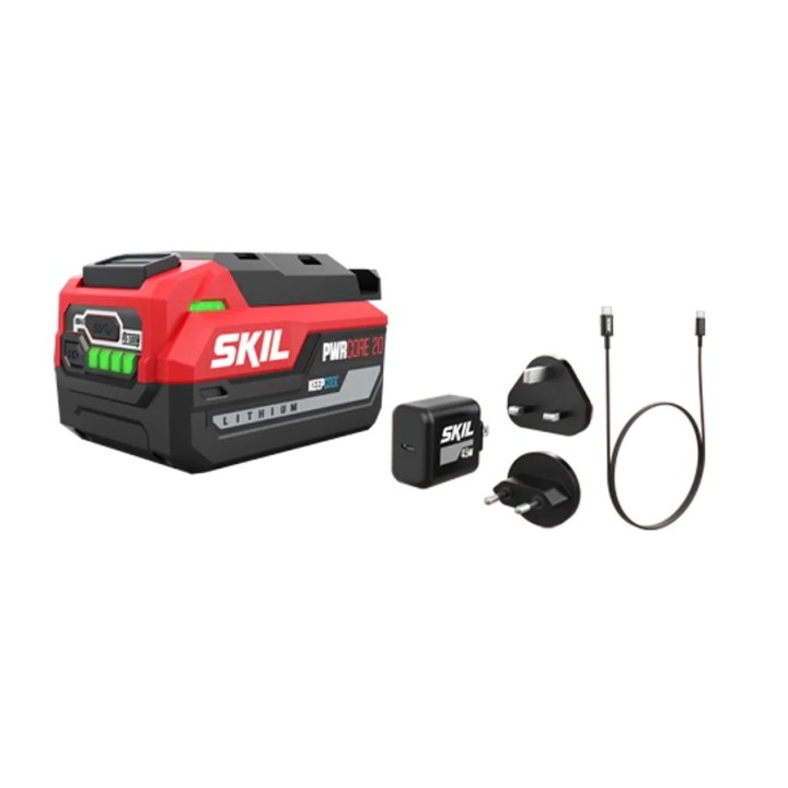 Kit Batteria al litio 4.0 Ah + Caricabatterie 3.0 A SKIL 3145BA linea PWRCORE 20 | Newgardenmac.com