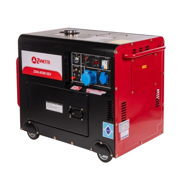 Generatore diesel aperto ZANETTI ZDG6500SEAV monofase 230V 50Hz max 4,5 kW | Newgardenmac.com