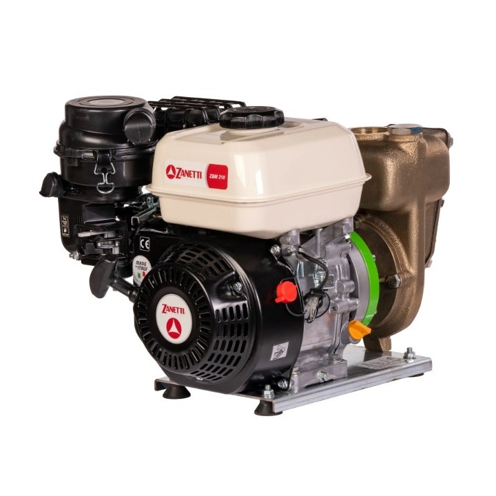 Motopompa benzina autoadescante ZANETTI PB80-210AG/B bronzo marino prevalenza max 28 m | Newgardenmac.com