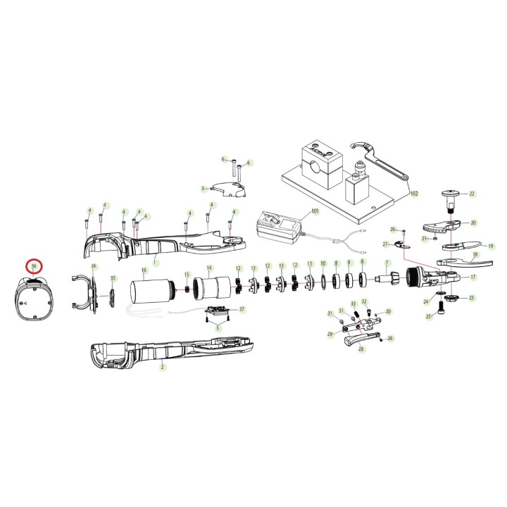 ORIGINAL ACTIVE 16,8 V - 2 Ah Akku wrap-x und tigercut 25 025469 | Newgardenmac.com