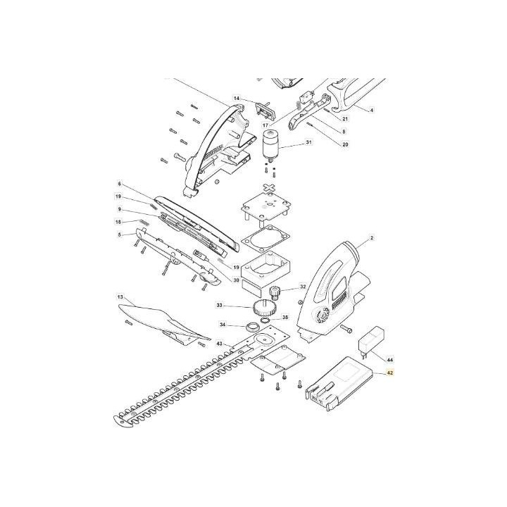 BATTERIE SHT 4620A - SGT 2220 A ORIGINAL STIGA - 1911-9128-01 | Newgardenmac.com