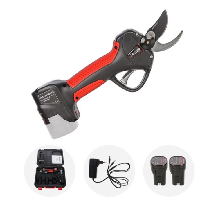 BLUE BIRD PS 23-28 FASTER pruning shear 2 batteries cutting diameter 28 mm | Newgardenmac.com