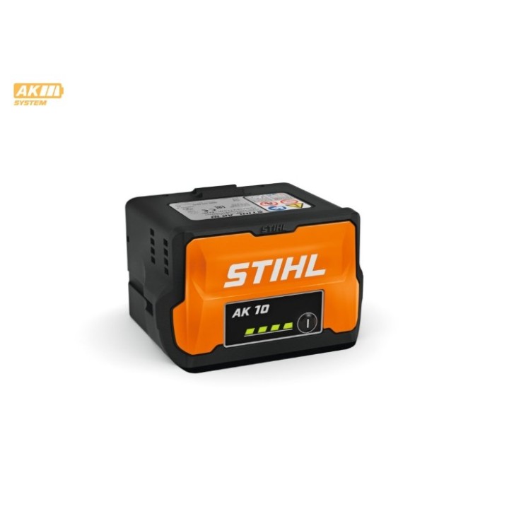 Batteria al litio ORIGINALE STIHL AK10 tagliasiepi soffiatore con LED ricarica | Newgardenmac.com