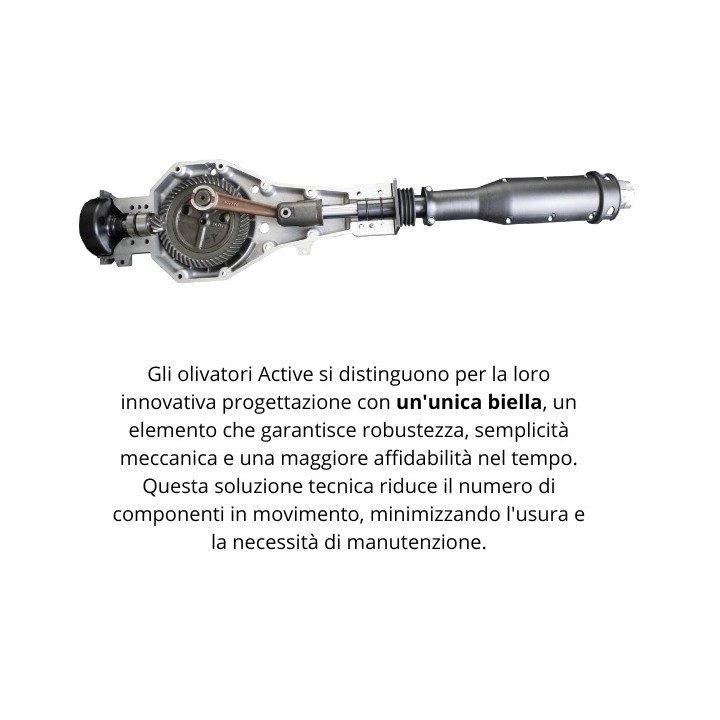 Agitador de aceitunas profesional ACTIVE M60, 51,7 cc, eje de 30 mm, longitud de 2 a 3,2 m. | Newgardenmac.com