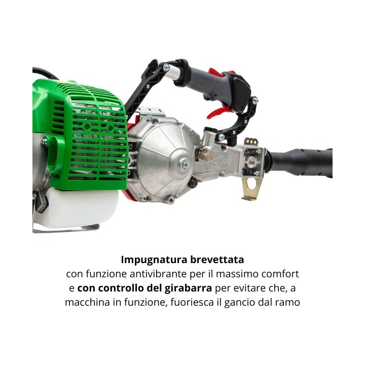 Agitador de aceitunas profesional ACTIVE M60, 51,7 cc, eje de 30 mm, longitud de 2 a 3,2 m. | Newgardenmac.com