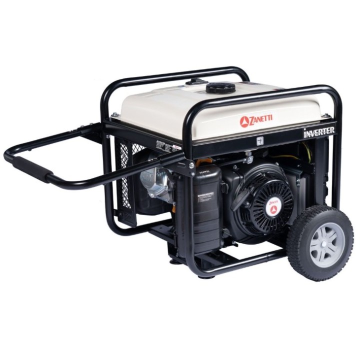 Generador de gasolina monofásico ZANETTI ZBG7500iCE-SUN de 230 V y 7,5 kW de potencia máxima. | Newgardenmac.com